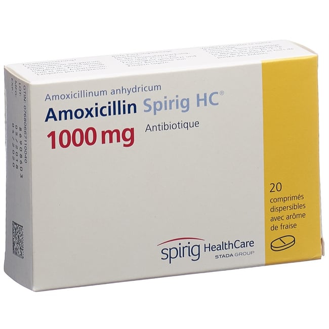 Amoxicillin Spirig HC 1000, dispergierbare Tabletten