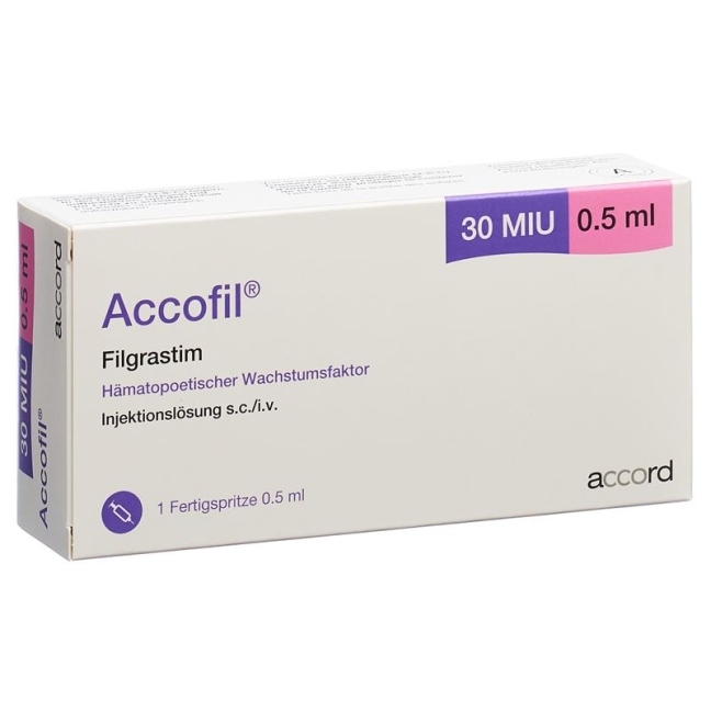 Accofil 300mcg/0.5ml, Fertigspritzen
