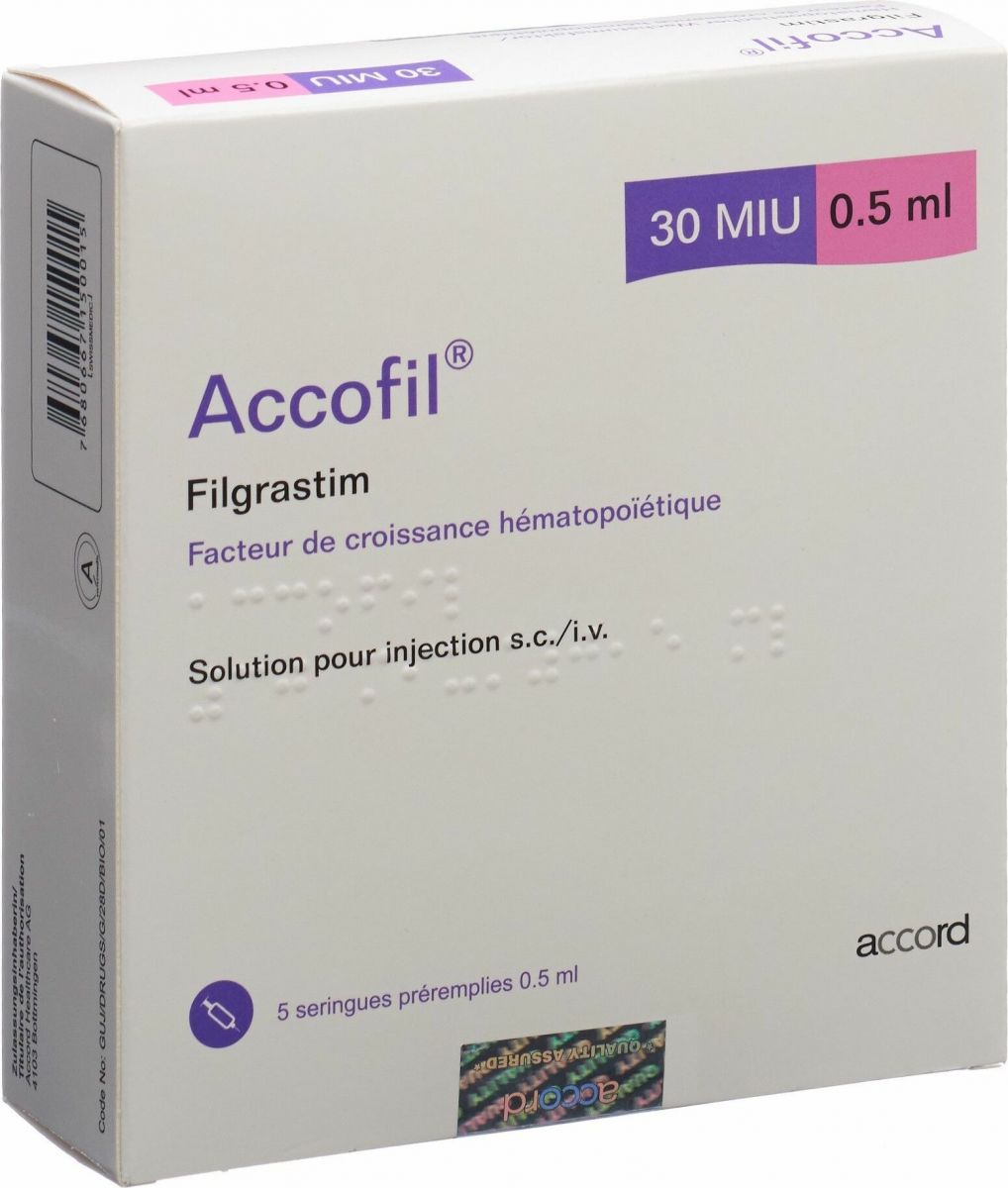 Accofil 300mcg/0.5ml, Fertigspritzen