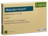Midazolam Accord 5 mg/5 mL, Injektionslösung