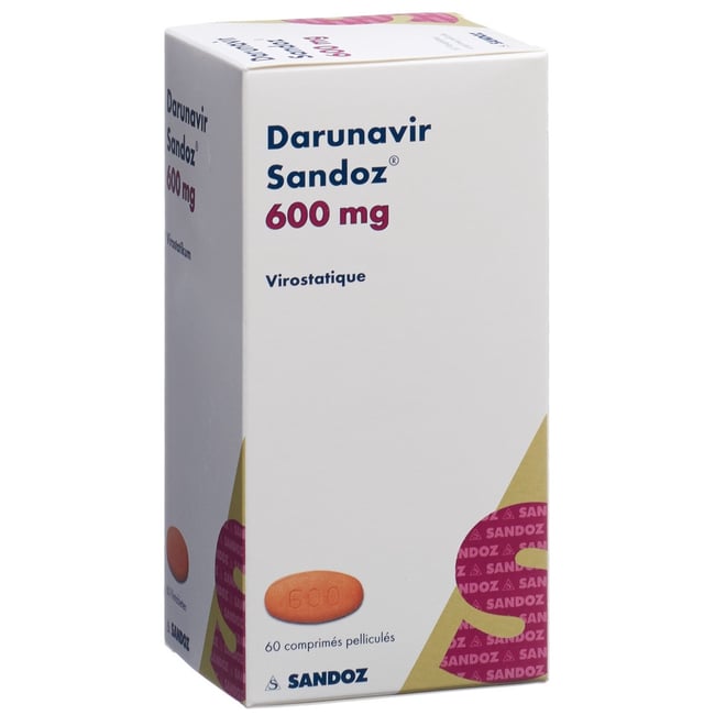 DARUNAVIR Sandoz cpr pell 400 mg bte 60 pce