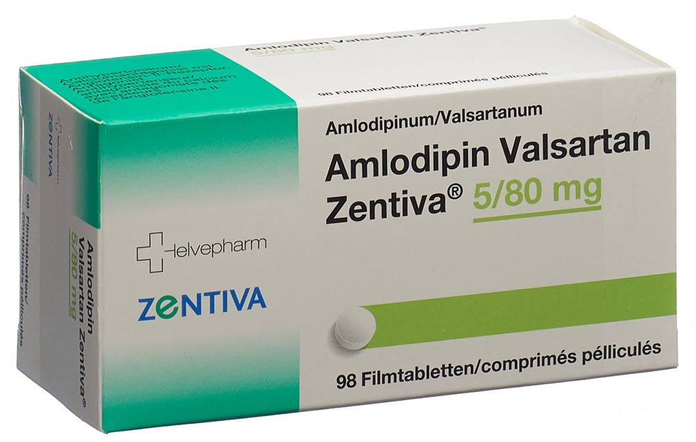 AMLODIPIN VALSARTAN Zentiva cpr pell 5/80 98 pce