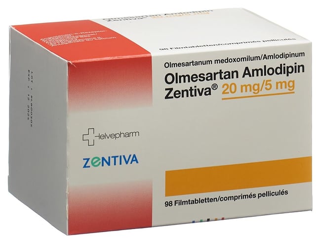 Amlodipin Valsartan Zentiva 5/80 mg, Filmtabletten