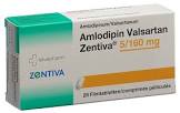 Amlodipin Valsartan Zentiva 5/160 mg, Filmtabletten