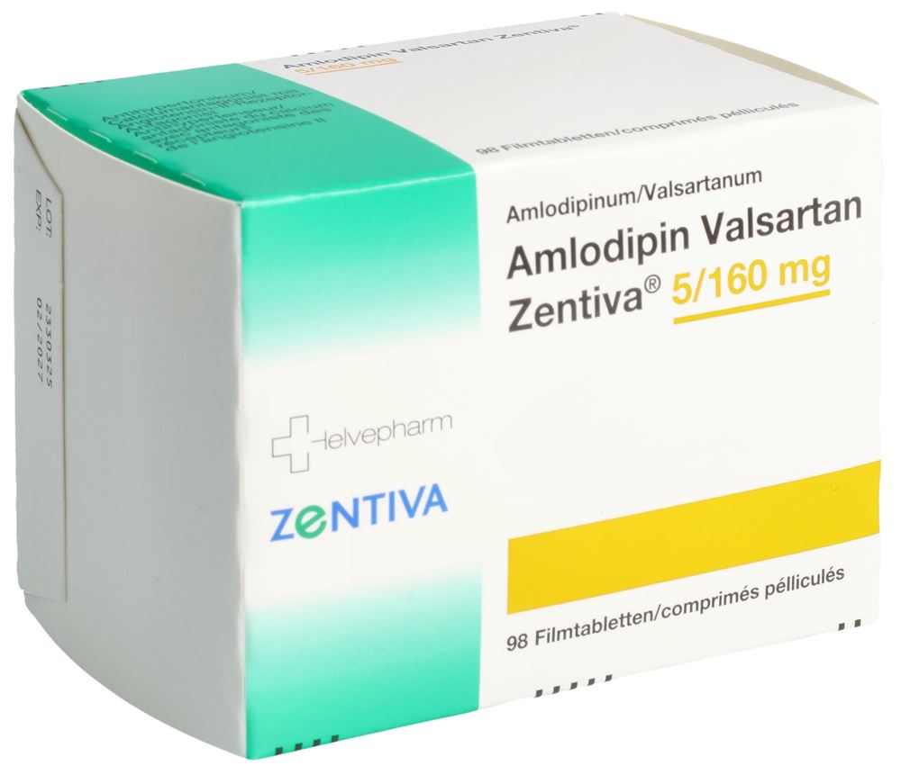 AMLODIPIN VALSARTAN Zentiva cpr pell 5/160 98 pce