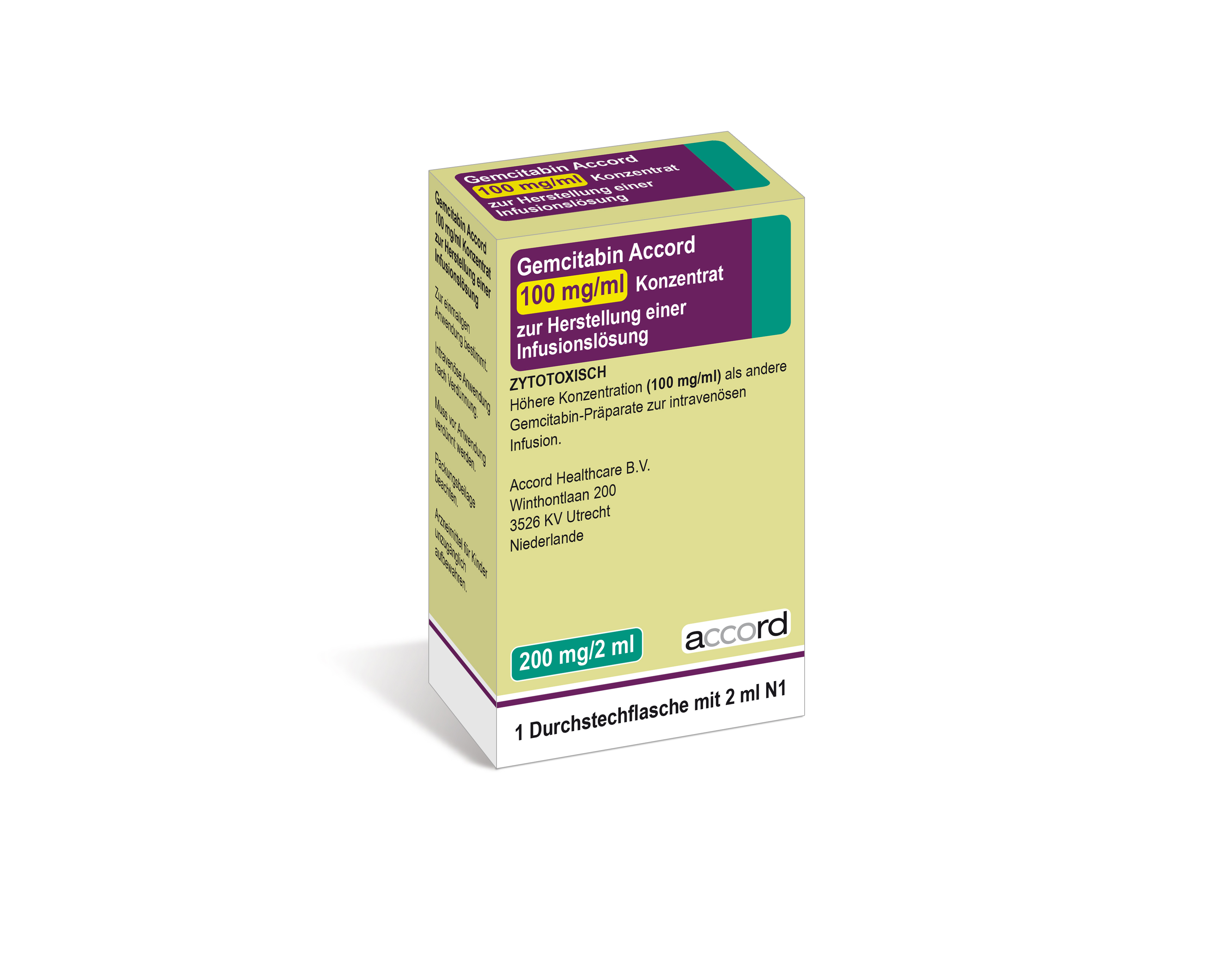 GEMCITABIN Accord 1500 mg/15ml flac