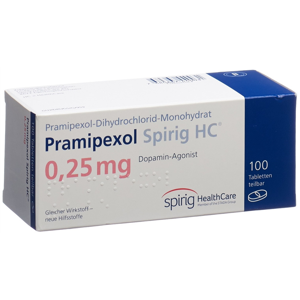 Pramipexol Spirig HC 0.25 mg, Tabletten