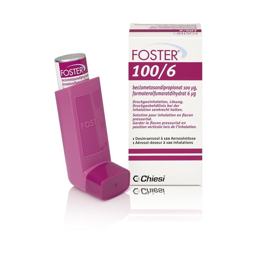 Foster 100 μg / 6 μg, solution pour inhalation en flacon pressurisé