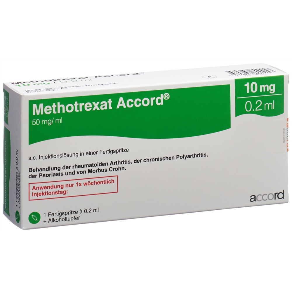 METHOTREXAT Accord 10mg/0.2ml sol inj sér prérempl