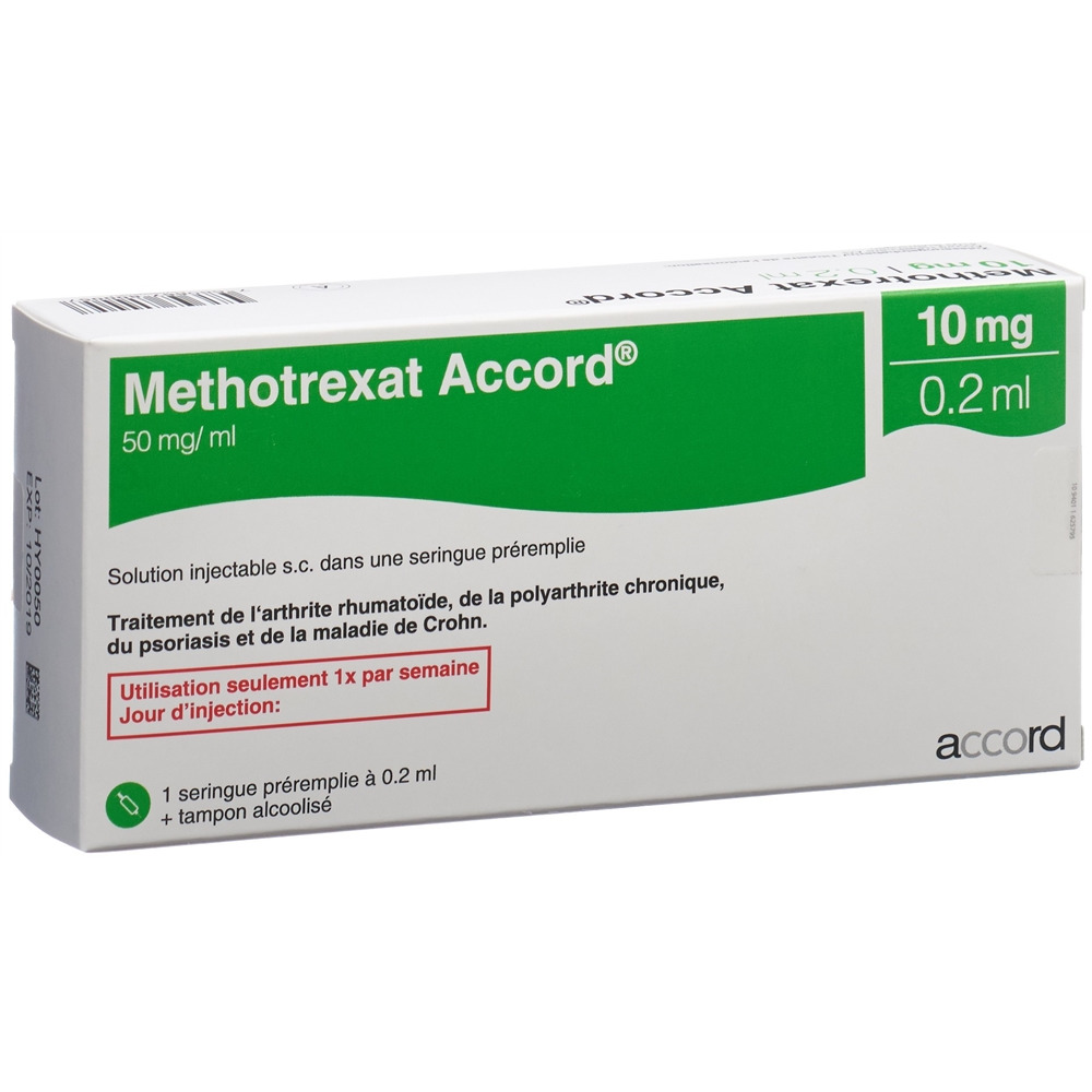 METHOTREXAT Accord 10mg/0.2ml sol inj sér prérempl