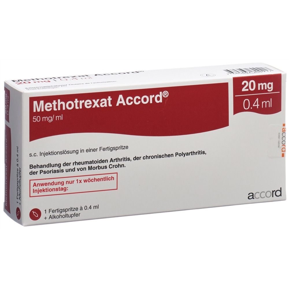 METHOTREXAT Accord 20 mg/0.4 ml sol inj stylo pré