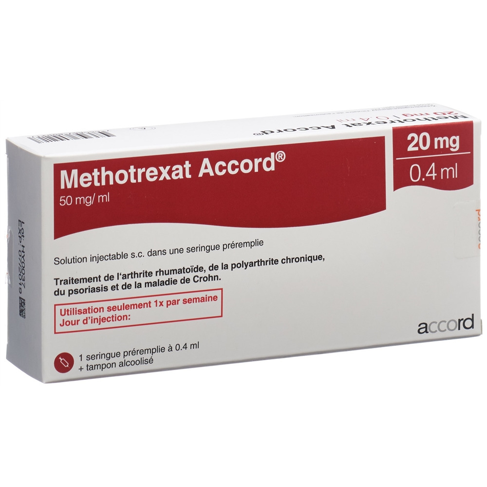 METHOTREXAT Accord 20 mg/0.4 ml sol inj stylo pré