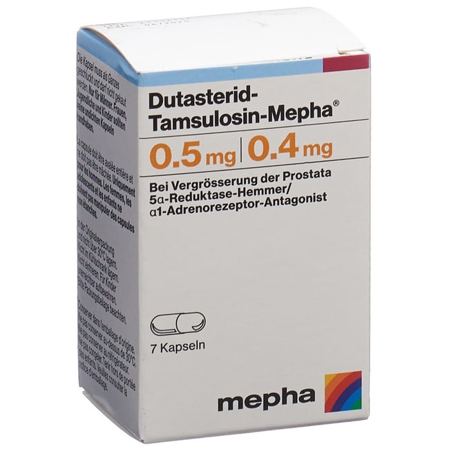 DUTASTERID Tamsulosin Mepha caps 0.5/0.4mg 7 pce