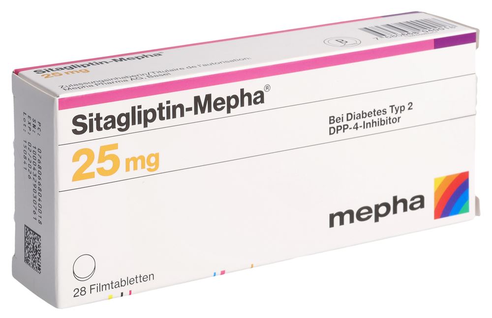 SITAGLIPTIN Mepha cpr pell 25 mg 28 pce