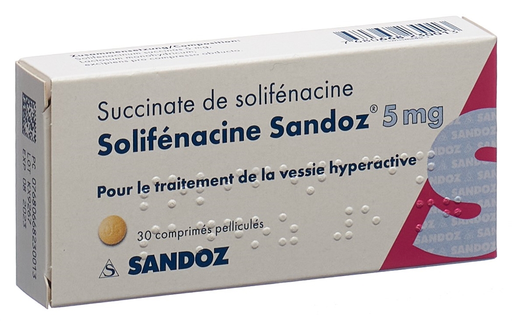 Solifenacin Sandoz 5 mg, Filmtabletten