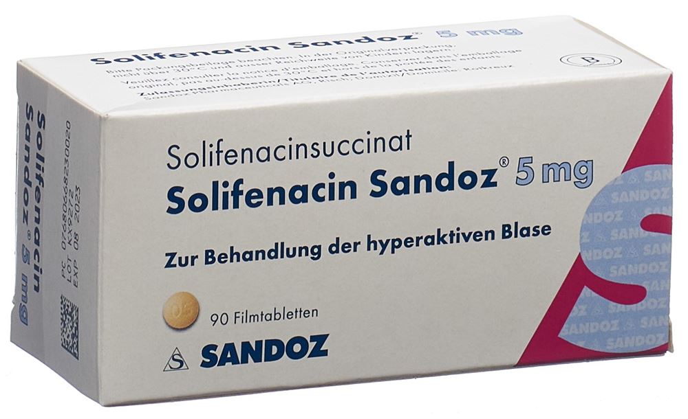 Solifenacin Sandoz 5 mg, Filmtabletten
