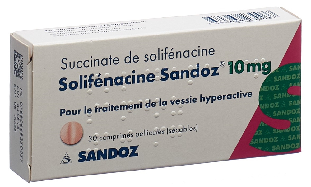 Solifenacin Sandoz 10 mg, Filmtabletten