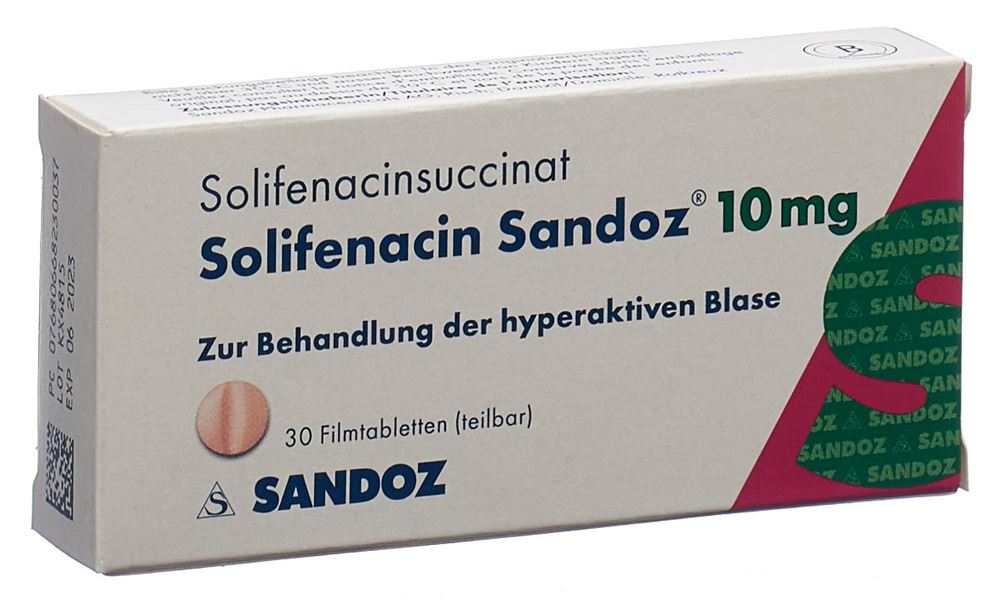 Solifenacin Sandoz 10 mg, Filmtabletten