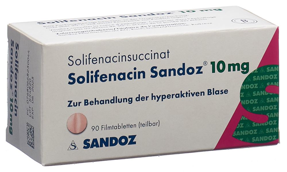 Solifenacin Sandoz 10 mg, Filmtabletten