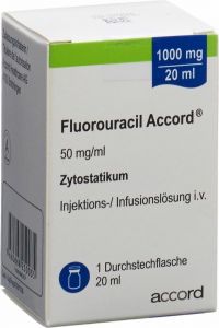 FLUOROURACIL Accord sol inj 5000 mg/100ml 100 ml