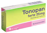 Tonopan forte 25 mg, Dragées