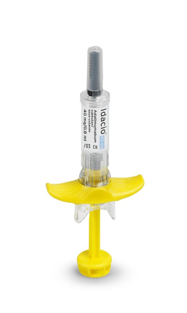 IDACIO sol inj 40 mg/0.8ml seringue préremp 2 pce