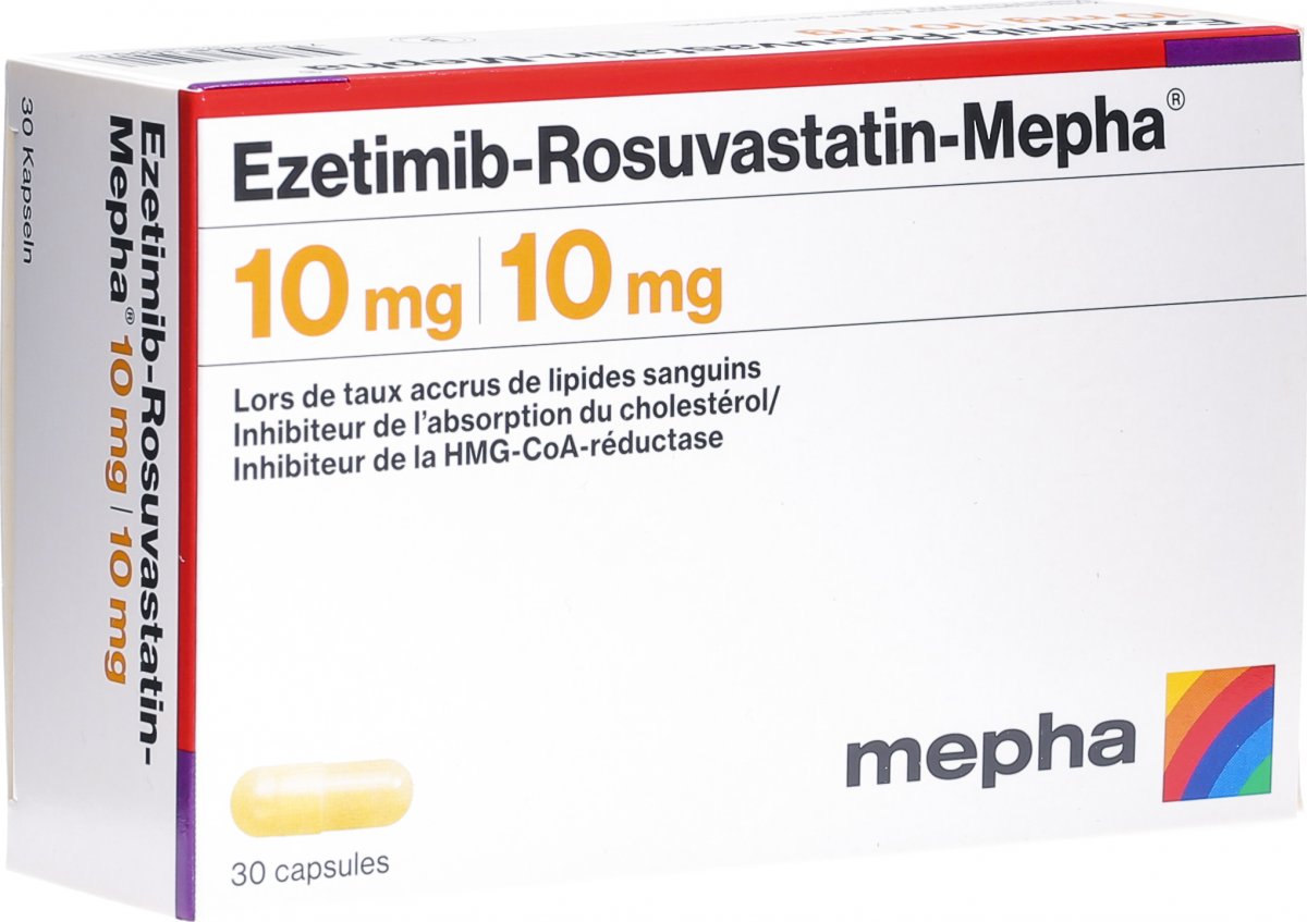 Ezetimib-Rosuvastatin-Mepha 10 mg/10 mg, Kapseln