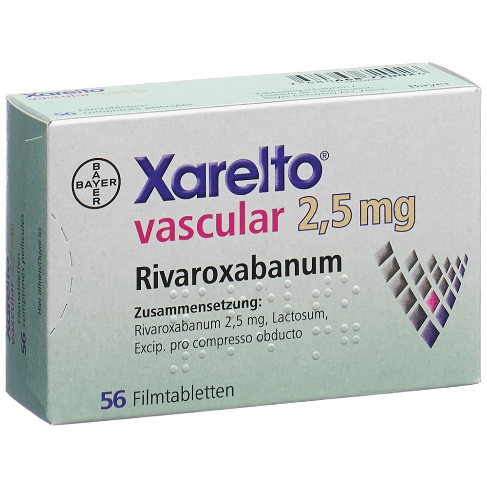 XARELTO vascular cpr pell 2.5 mg 56 pce