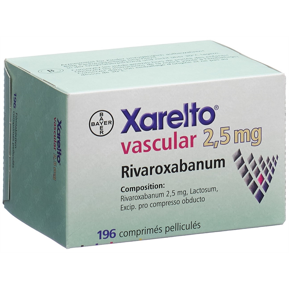 XARELTO vascular cpr pell 2.5 mg 196 pce