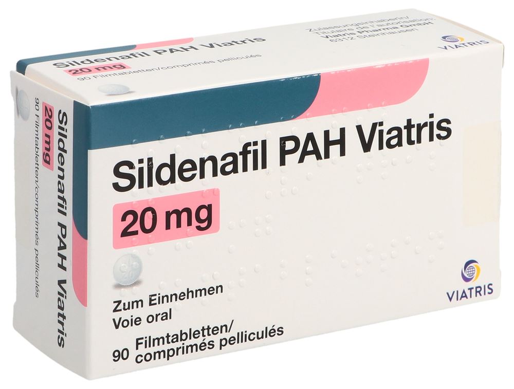 SILDENAFIL PAH Viatris cpr pell 20 mg 90 pce