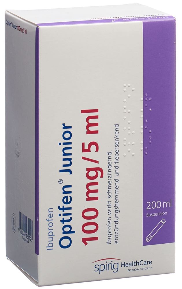 OPTIFEN Junior susp 100 mg/5ml fl 200 ml