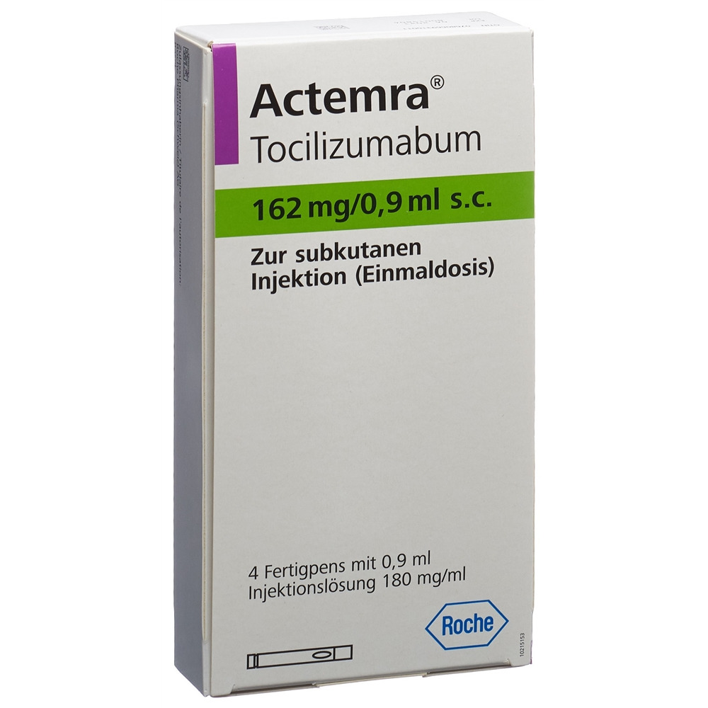 ACTEMRA sol inj 162 mg/0.9 ml stylo préremp 4 pce