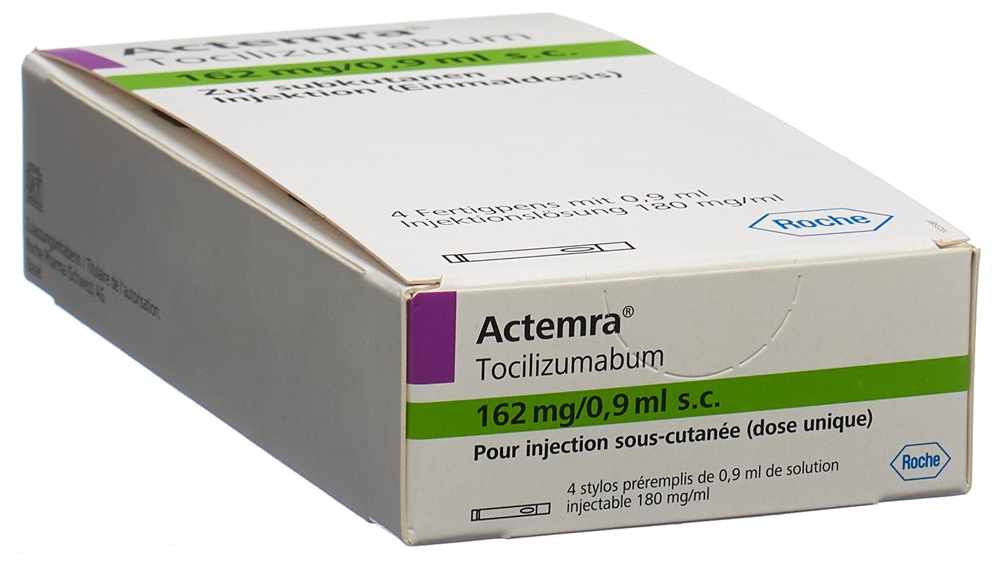 ACTEMRA sol inj 162 mg/0.9 ml stylo préremp 4 pce