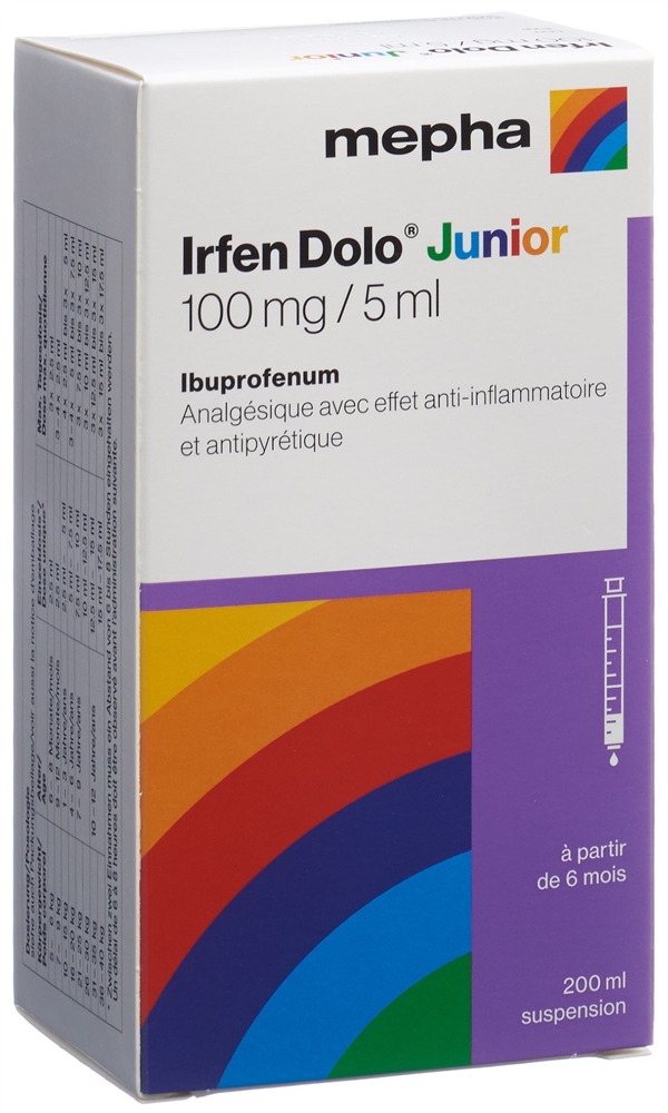 IRFEN DOLO Junior susp 100 mg/5ml fl 200 ml