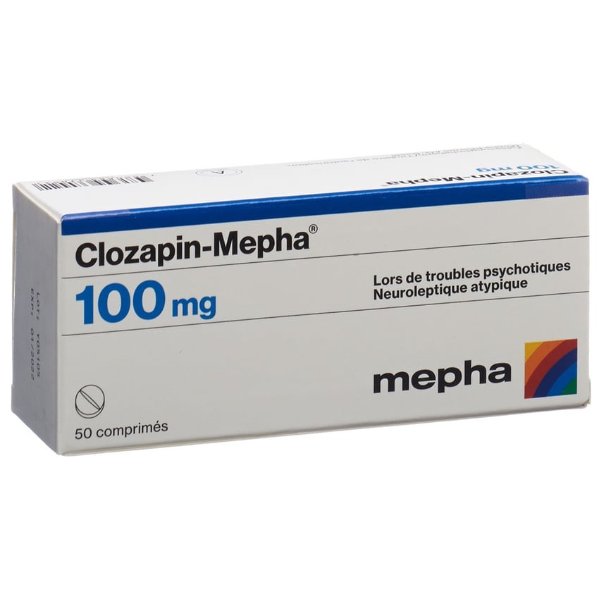 CLOZAPIN Mepha cpr 100 mg 50 pce