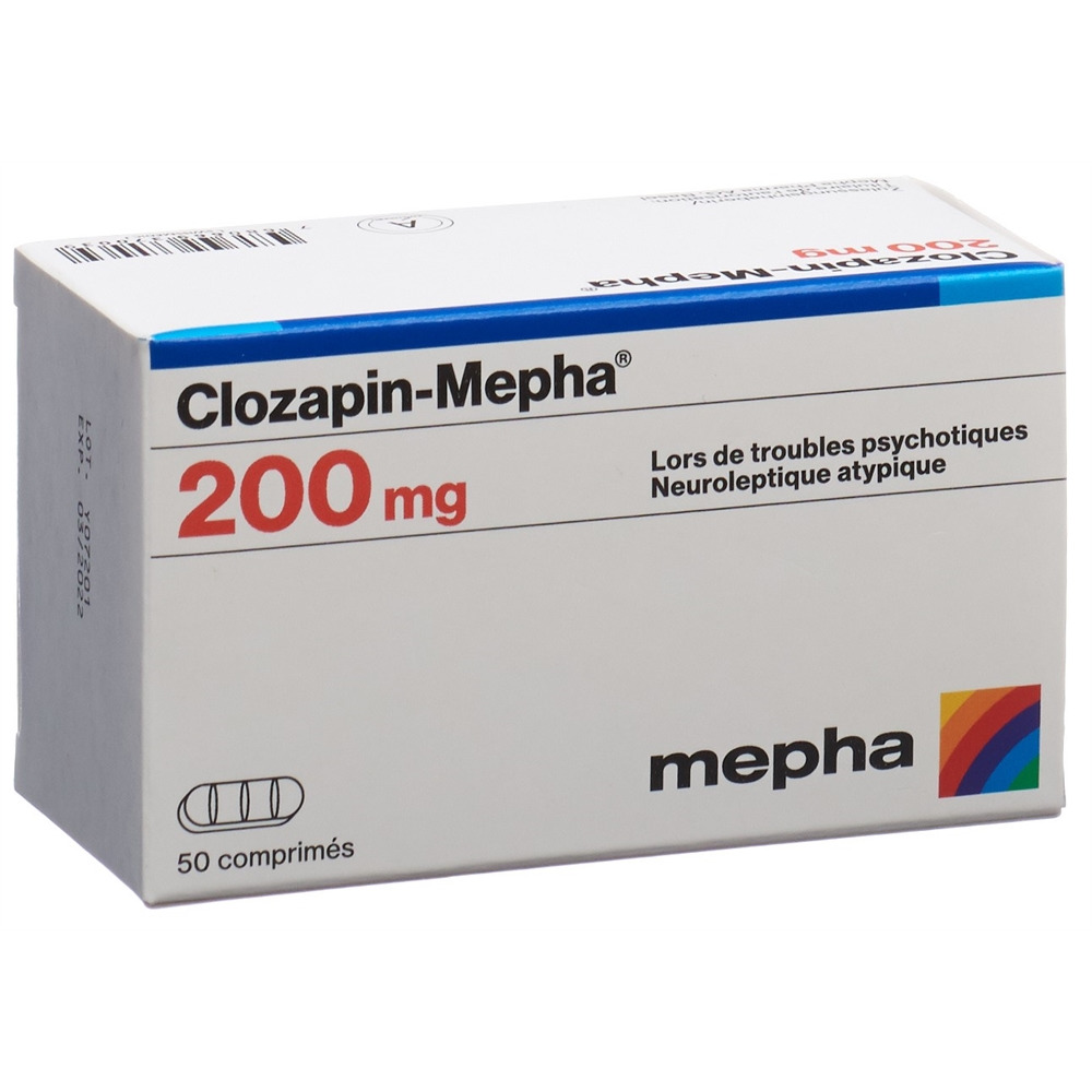 CLOZAPIN Mepha cpr 200 mg 50 pce