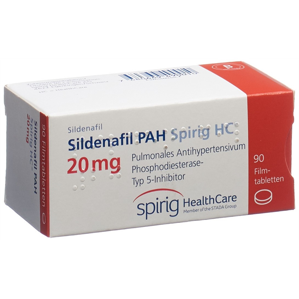 SILDENAFIL PAH Spirig HC cpr pell 20 mg 90 pce