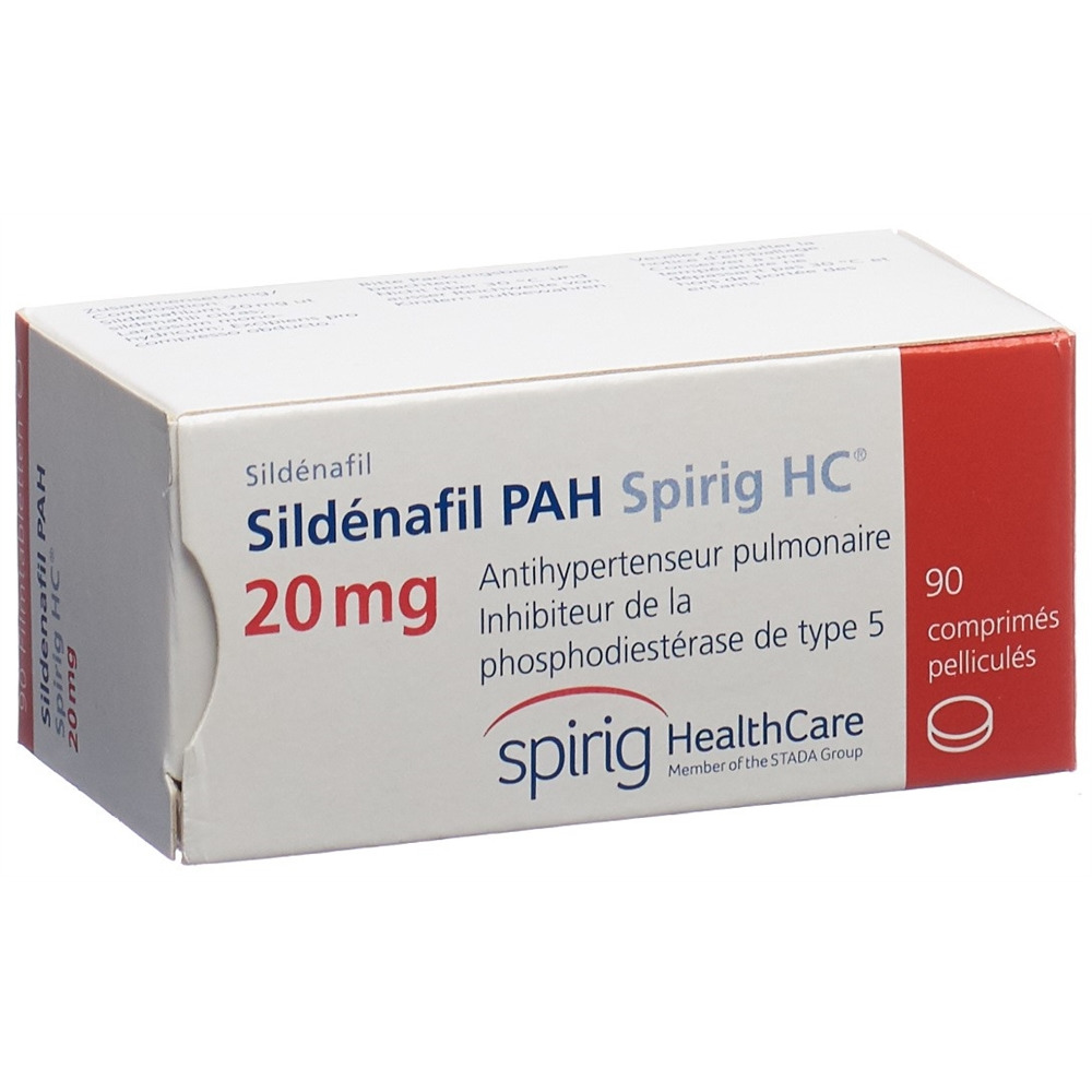 SILDENAFIL PAH Spirig HC cpr pell 20 mg 90 pce