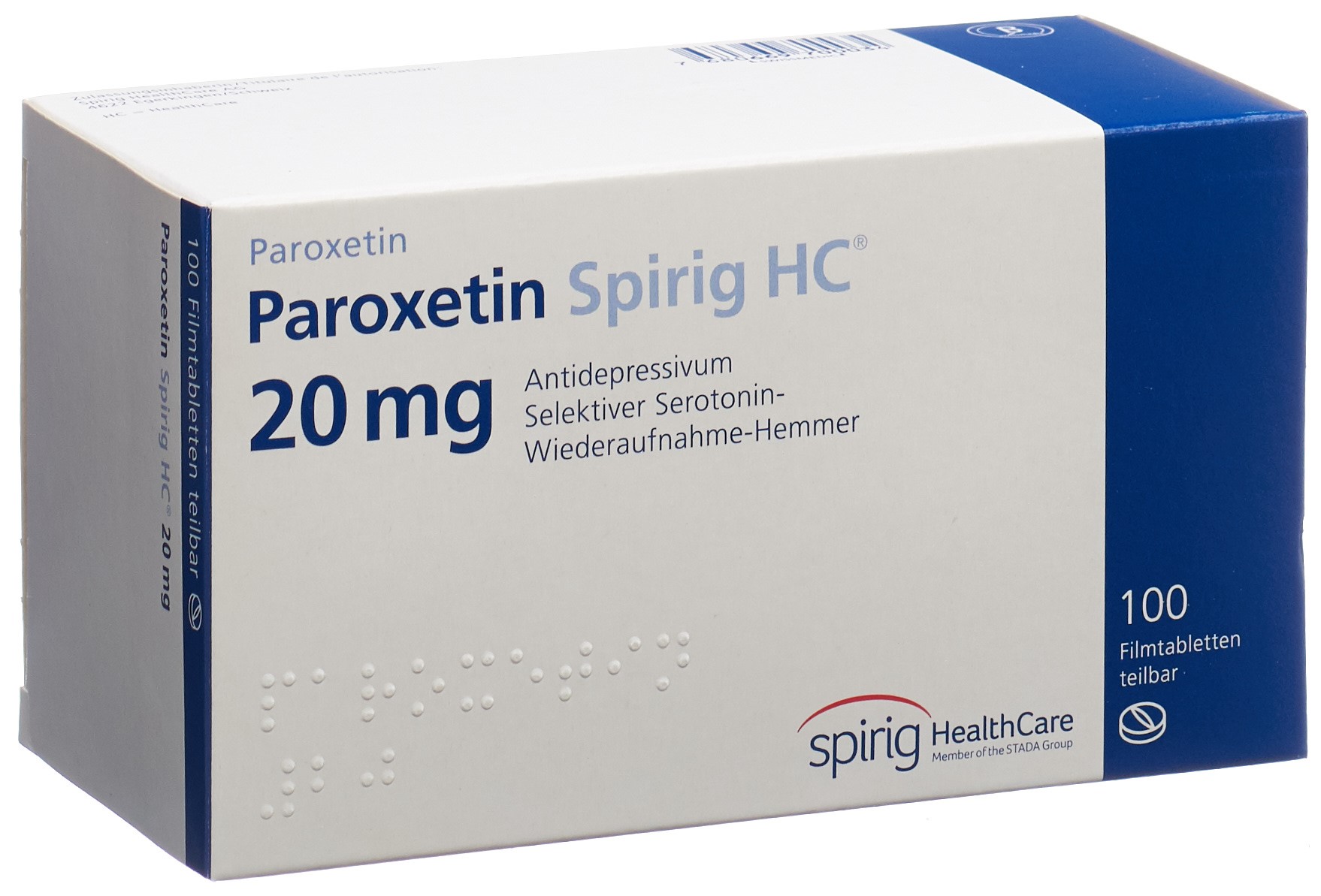 PAROXETINE Spirig HC cpr pell 20 mg 10 pce