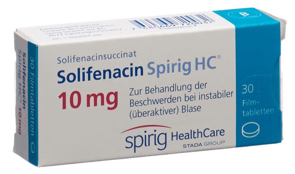SOLIFENACINE Spirig HC cpr pell 10 mg 30 pce