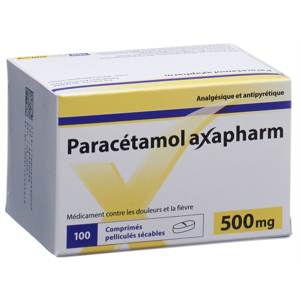 PARACETAMOL axapharm cpr pell 500 mg 100 pce