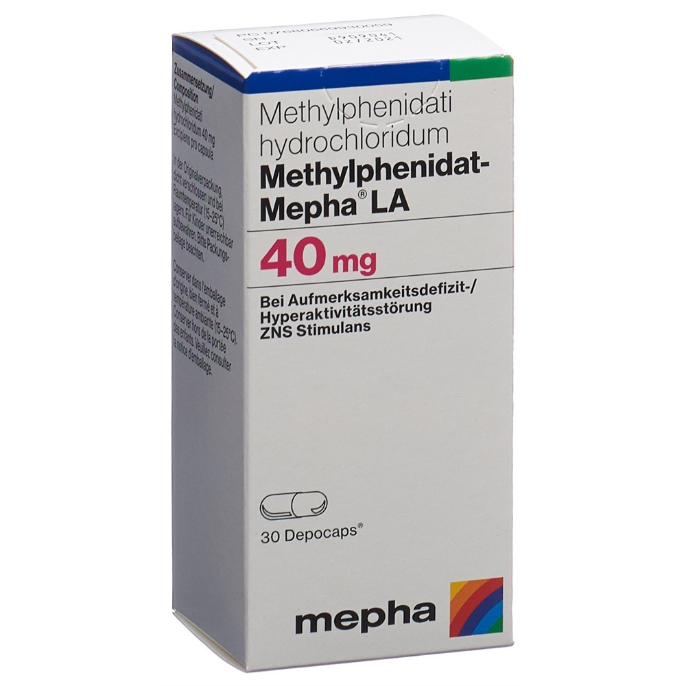 METHYLPHENIDAT Mepha LA depocaps 40 mg bte 30 pce