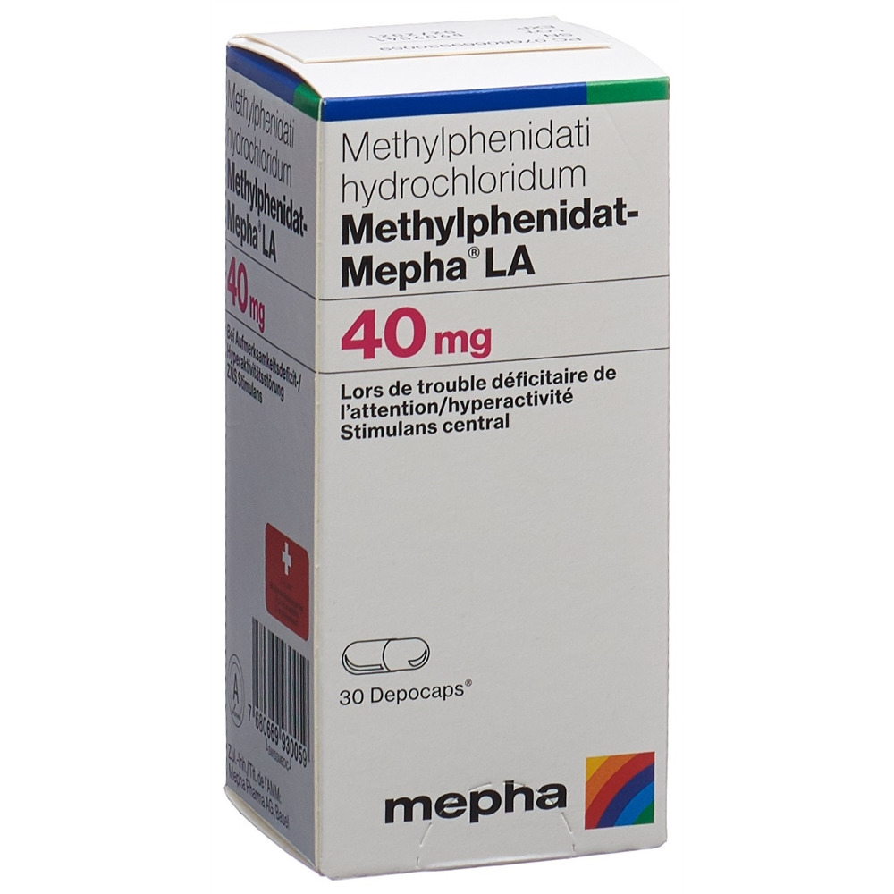 METHYLPHENIDAT Mepha LA depocaps 40 mg bte 30 pce