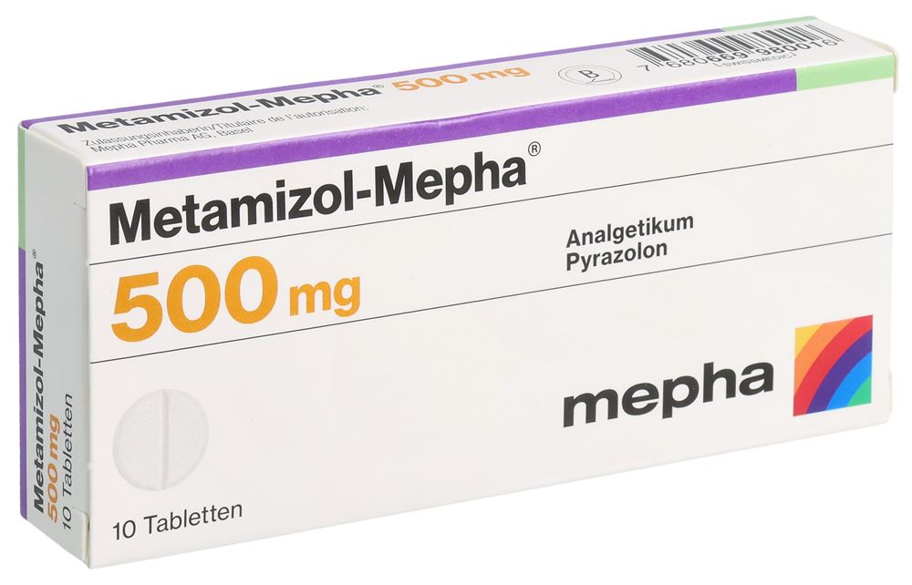 METAMIZOL Mepha cpr 500 mg 10 pce