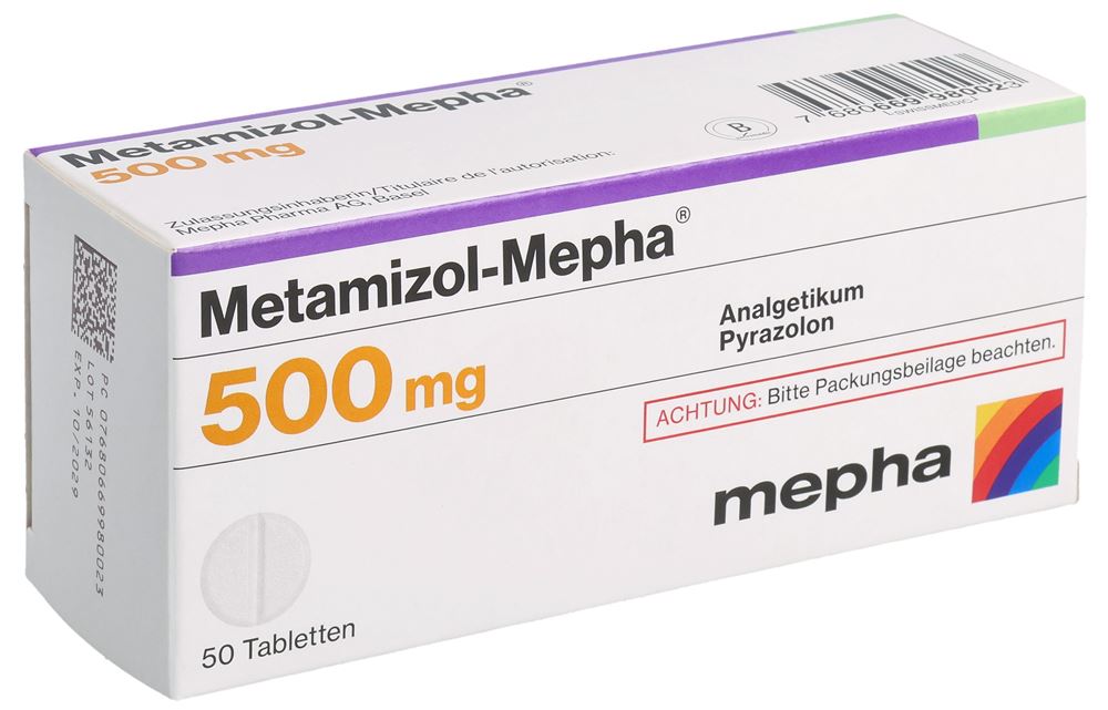 METAMIZOL Mepha cpr 500 mg 50 pce