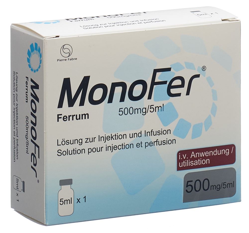 Monofer 1000 mg / 10 ml, Lösung zur intravenösen Injektion/Infusion