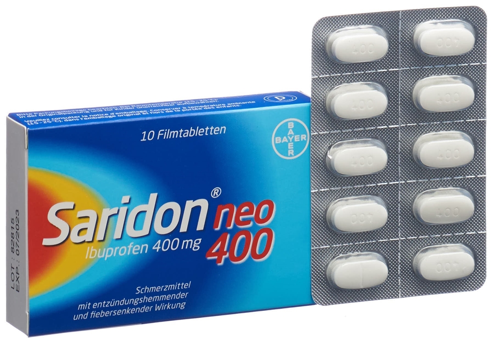 SARIDON neo cpr pell 400 mg 10 pce