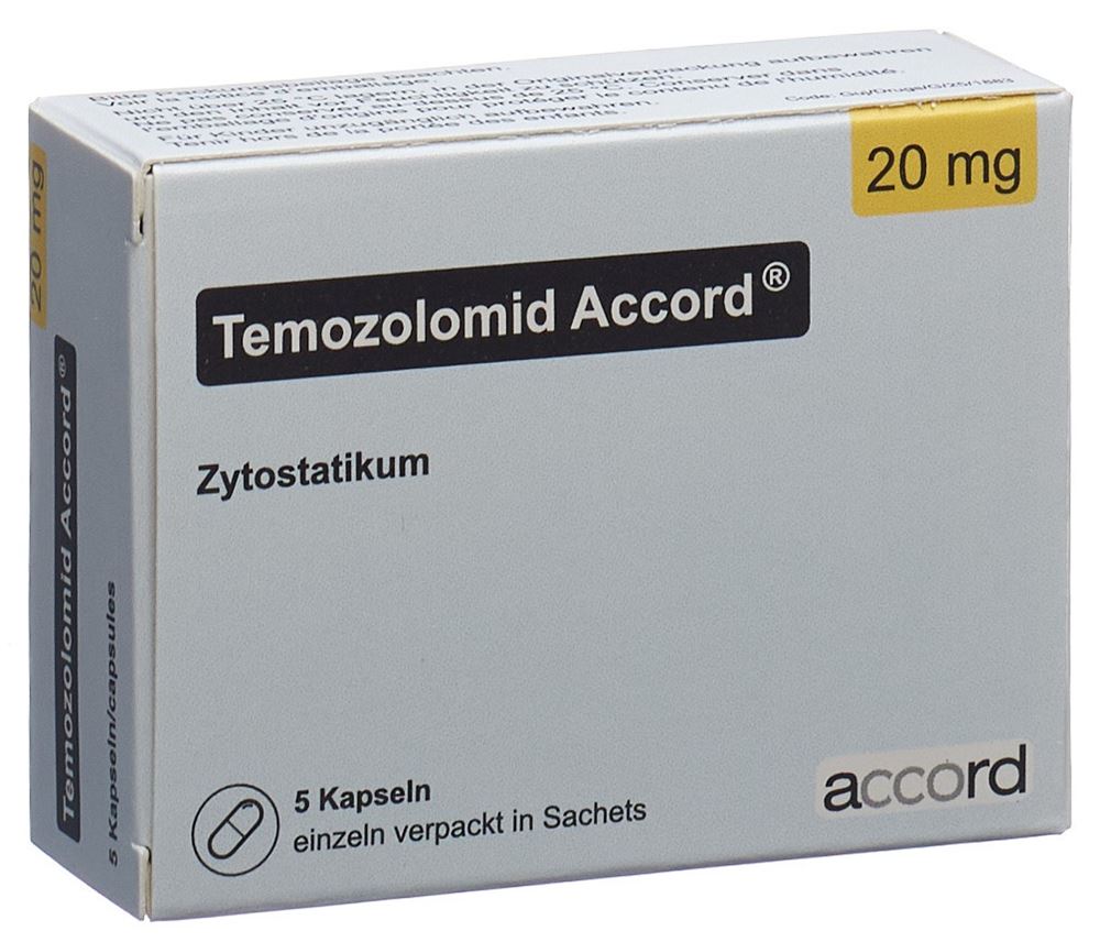 TEMOZOLOMID Accord caps 20 mg 5 pce