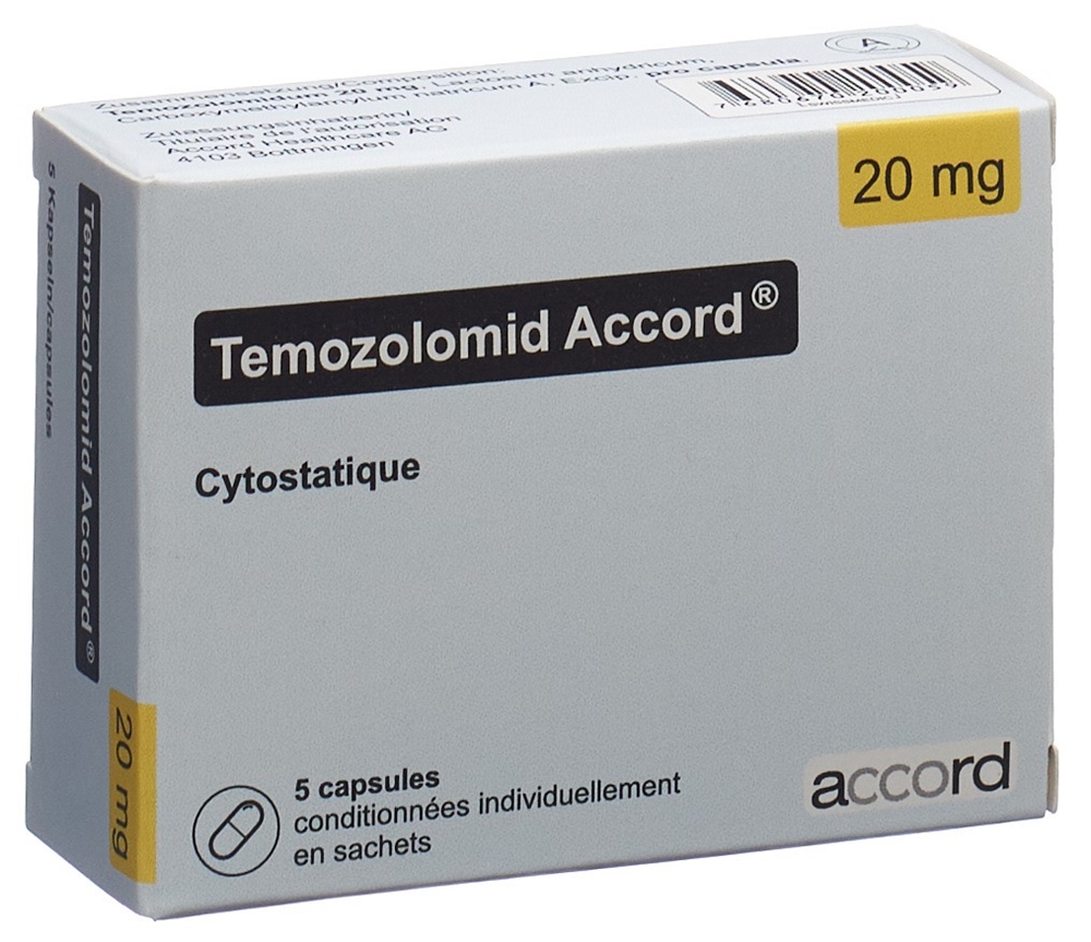 TEMOZOLOMID Accord caps 20 mg 5 pce