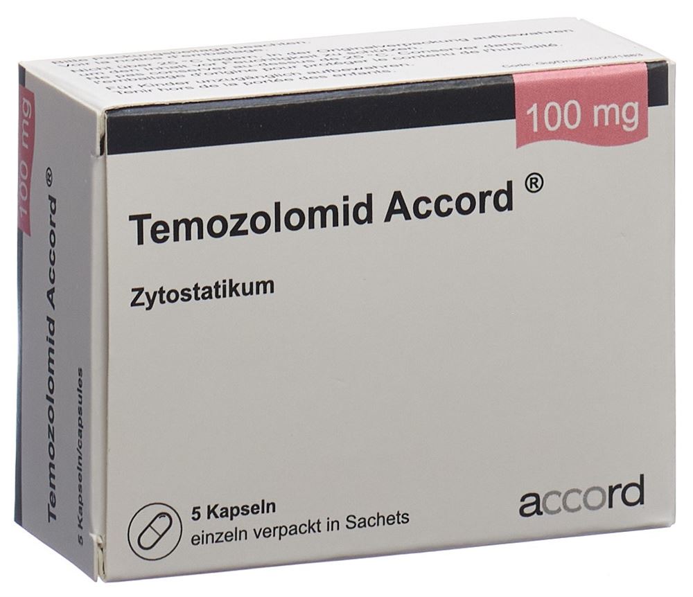 TEMOZOLOMID Accord caps 100 mg 5 pce